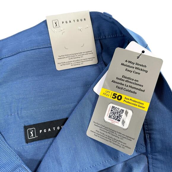 PGA Tour Men's Flat Front 4-Way Stretch 9" Golf Shorts Size 42 $68 - Picture 5 of 6